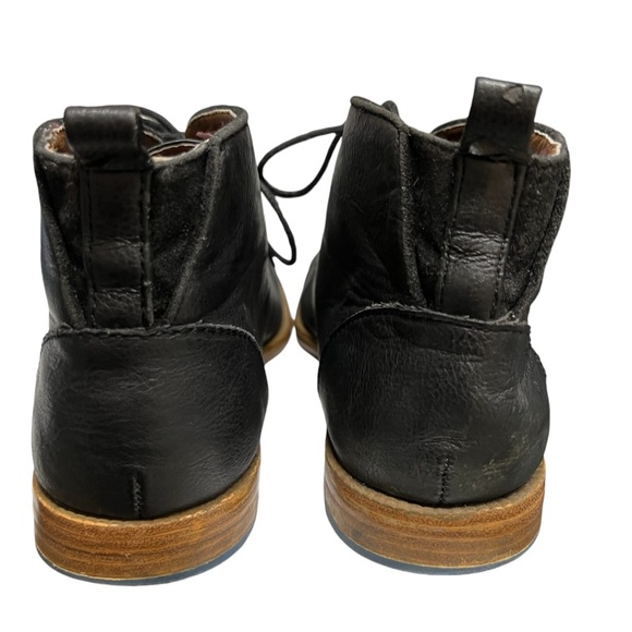 Topman Men’s Black Leather Lace Up Ankle Boots Size 41 - Picture 5 of 9